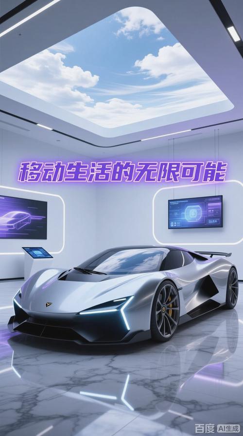 汽車銷售廳的動感展示